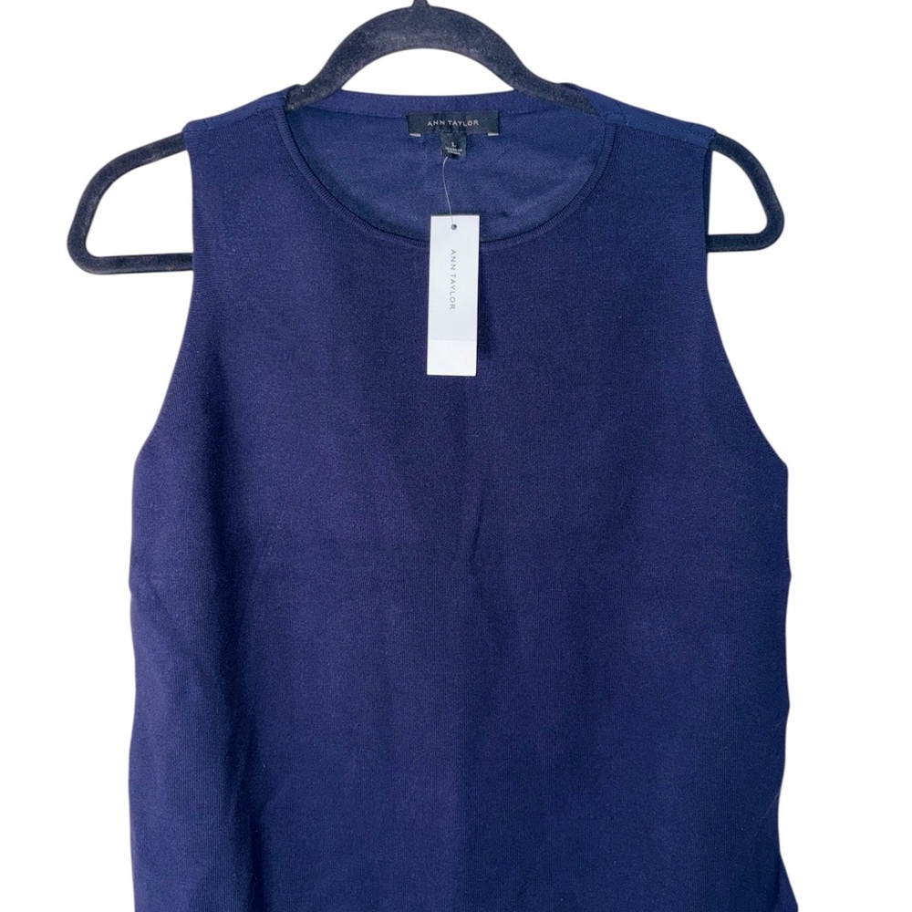 Ann Taylor Navy Blue Size L top